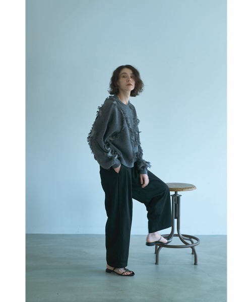 marjour（マージュール）の「ALLDAY SEMI WIDE PANTS（その他パンツ・レディース・モカ/ブラック・M）」の17枚目の写真