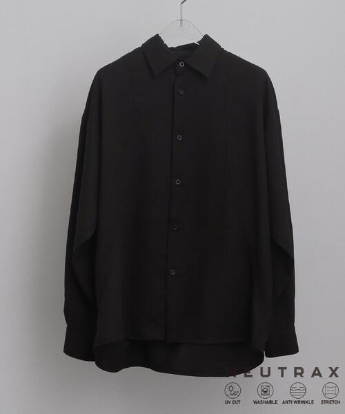 tk.TAKEO KIKUCHI(ティーケータケオキクチ)の「【UVカット/ストレッチ】NEUTRAXシリーズ 長袖シャツ(シャツ/ブラウス・メンズ・グレー/ブラック/ブラウン系その他・03/01/02)」の1枚目の写真