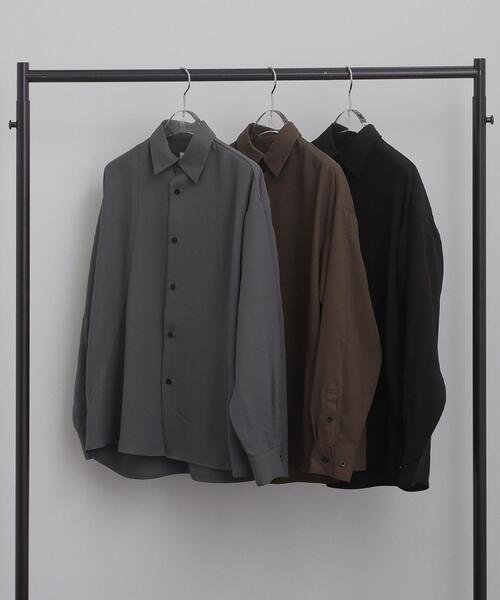 tk.TAKEO KIKUCHI(ティーケータケオキクチ)の「【UVカット/ストレッチ】NEUTRAXシリーズ 長袖シャツ(シャツ/ブラウス・メンズ・グレー/ブラック/ブラウン系その他・03/01/02)」の5枚目の写真