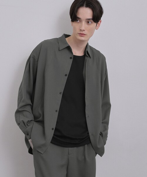 tk.TAKEO KIKUCHI(ティーケータケオキクチ)の「【UVカット/ストレッチ】NEUTRAXシリーズ 長袖シャツ(シャツ/ブラウス・メンズ・グレー/ブラック/ブラウン系その他・03/01/02)」の7枚目の写真