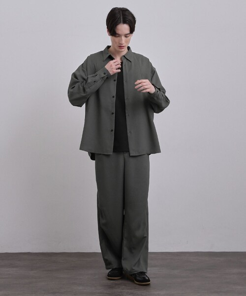 tk.TAKEO KIKUCHI(ティーケータケオキクチ)の「【UVカット/ストレッチ】NEUTRAXシリーズ 長袖シャツ(シャツ/ブラウス・メンズ・グレー/ブラック/ブラウン系その他・03/01/02)」の9枚目の写真