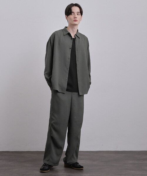 tk.TAKEO KIKUCHI(ティーケータケオキクチ)の「【UVカット/ストレッチ】NEUTRAXシリーズ 長袖シャツ(シャツ/ブラウス・メンズ・グレー/ブラック/ブラウン系その他・03/01/02)」の10枚目の写真