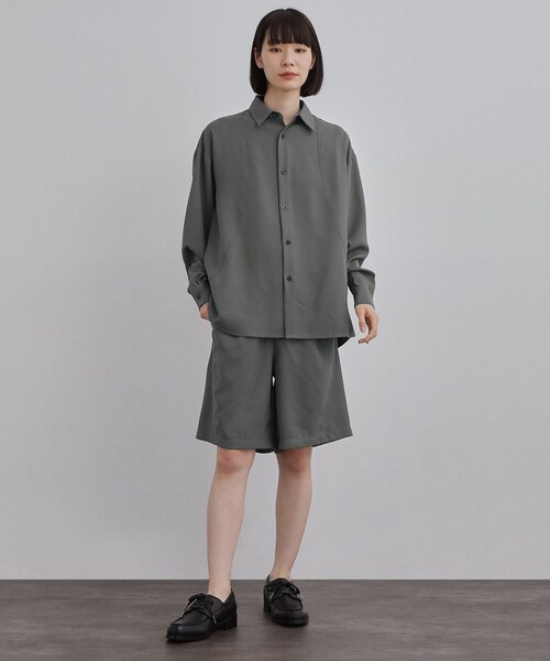 tk.TAKEO KIKUCHI(ティーケータケオキクチ)の「【UVカット/ストレッチ】NEUTRAXシリーズ 長袖シャツ(シャツ/ブラウス・メンズ・グレー/ブラック/ブラウン系その他・03/01/02)」の12枚目の写真