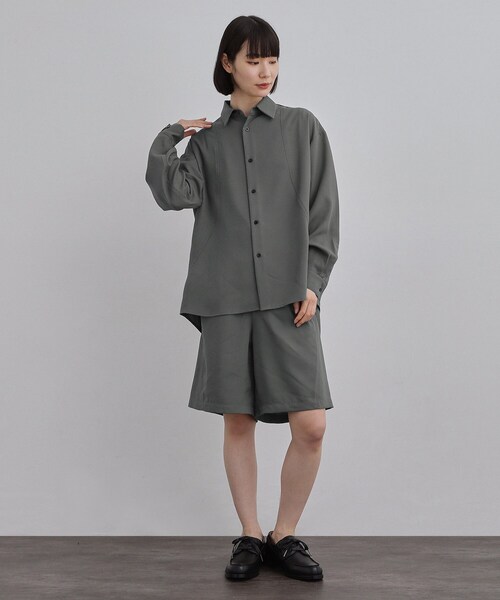 tk.TAKEO KIKUCHI(ティーケータケオキクチ)の「【UVカット/ストレッチ】NEUTRAXシリーズ 長袖シャツ(シャツ/ブラウス・メンズ・グレー/ブラック/ブラウン系その他・03/01/02)」の13枚目の写真