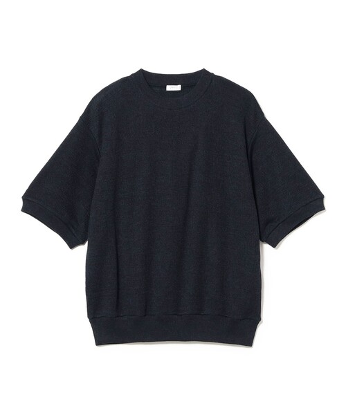 crepuscule(クレプスキュール)の「【別注】crepuscule / Ramie Crew Short Sleeve T-shirt(Tシャツ/カットソー・メンズ・ベージュ/ネイビー・L/XL/M)」の2枚目の写真