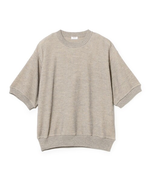 crepuscule(クレプスキュール)の「【別注】crepuscule / Ramie Crew Short Sleeve T-shirt(Tシャツ/カットソー・メンズ・ベージュ/ネイビー・L/XL/M)」の3枚目の写真
