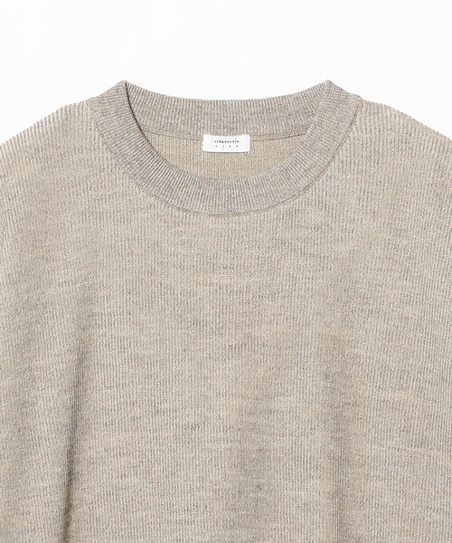 crepuscule(クレプスキュール)の「【別注】crepuscule / Ramie Crew Short Sleeve T-shirt(Tシャツ/カットソー・メンズ・ベージュ/ネイビー・L/XL/M)」の4枚目の写真