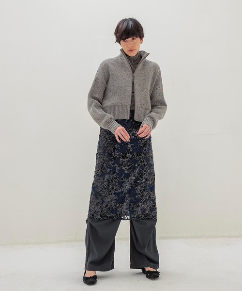 BAUM UND PFERDGARTEN(バウムウンドヘルガーデン)の「BAUM UND PFERDGARTEN / SHANIA(スパンコールレーススカート 24419)(スカート・レディース・ブルー・34)」の6枚目の写真