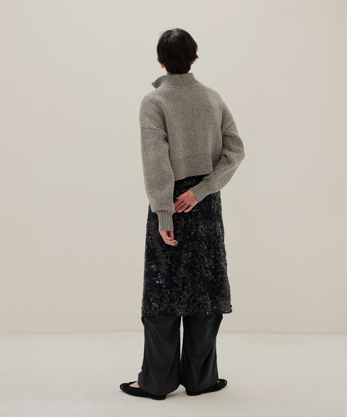 BAUM UND PFERDGARTEN(バウムウンドヘルガーデン)の「BAUM UND PFERDGARTEN / SHANIA(スパンコールレーススカート 24419)(スカート・レディース・ブルー・34)」の8枚目の写真