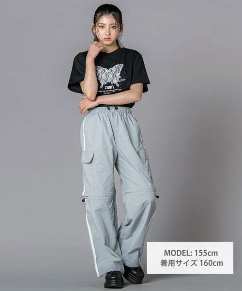 ZIDDY（ジディ）の「コンバーチブルカーゴボトム(130~160cm)（その他パンツ・キッズ・ブラック/ブルー・FREE/130cm/150cm/140cm）」の18枚目の写真