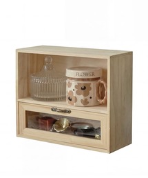 aimoha（アイモハ）の「ナチュラルウッドミニキャビネット（収納グッズ）」