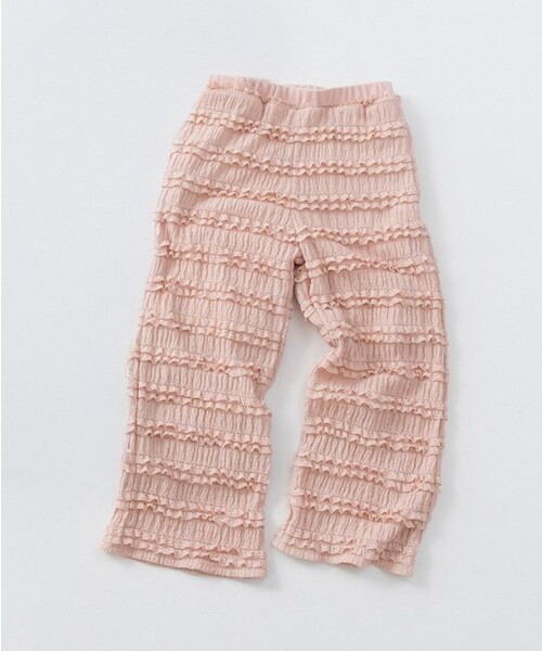 BRANSHES(ブランシェス)の「カットジャガードパンツ(その他パンツ・キッズ・ピンク/ブラック・110/130/100/150/140/120)」の3枚目の写真