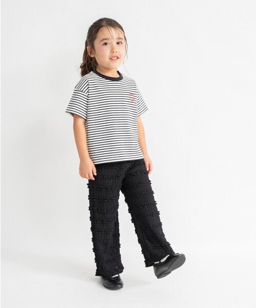 BRANSHES(ブランシェス)の「カットジャガードパンツ(その他パンツ・キッズ・ピンク/ブラック・110/130/100/150/140/120)」の14枚目の写真