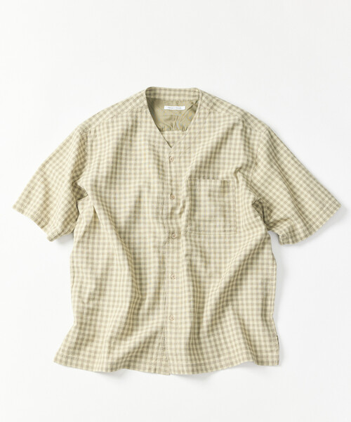 Linen Cotton V‑Neck Shirt — льняно‑хлопковая футболка с V‑образным вырезом (подходит для сет‑апов)