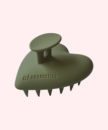 Of cosmetics（オブコスメティックス）の「ヘッドスパブラシフィット　ダークオリーブ（1つ入り）（ヘアブラシ）」