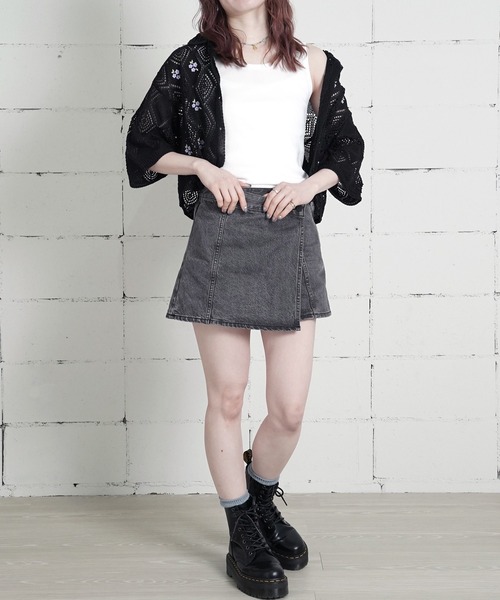 MILLER(ミラー)の「"02"≪Robert P. Miller≫パックT パネルリブ タンクトップ(タンクトップ・レディース・グレー/ブラック×グレー/オフホワイト/ブラック/ホワイト系1/ホワイト×ブラック/スモークピンク/チャコールグレー/ホワイト系2・FREE)」の11枚目の写真