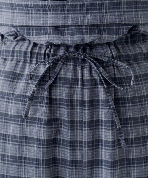 Kastane(カスタネ)の「【低身長サイズ/2サイズ展開】チェックギャザーサロペット(サロペット/オーバーオール・レディース・ブラック/サックスブルー・0/1)」の18枚目の写真