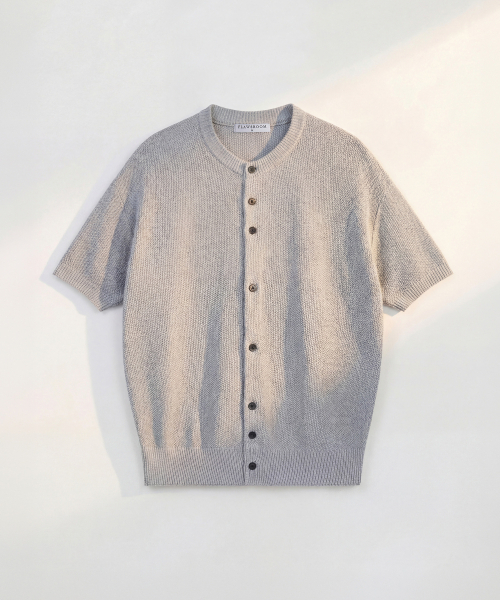 Amalfi Cotton Half Cardigan GREY