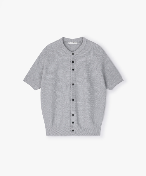 FLAWSROOM(フローズルーム)の「Amalfi Cotton Half Cardigan GREY(ニット/セーター・メンズ・その他・MEDIUM/LARGE)」の2枚目の写真