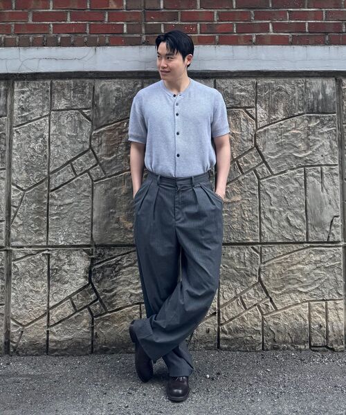 FLAWSROOM(フローズルーム)の「Amalfi Cotton Half Cardigan GREY(ニット/セーター・メンズ・その他・MEDIUM/LARGE)」の5枚目の写真