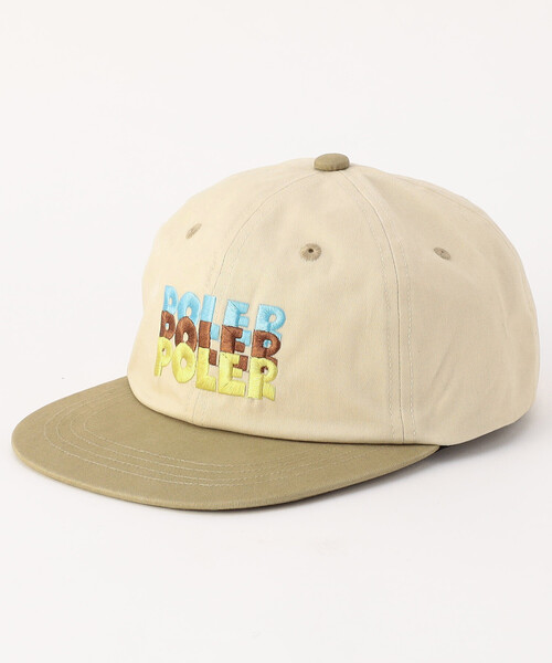 POLeR(ポーラー)の「POLeR/ポーラー EMB BASEBALL CAP ベースボールキャップ(キャップ・メンズ・ベージュ/ナチュラル・ONE SIZE)」の1枚目の写真