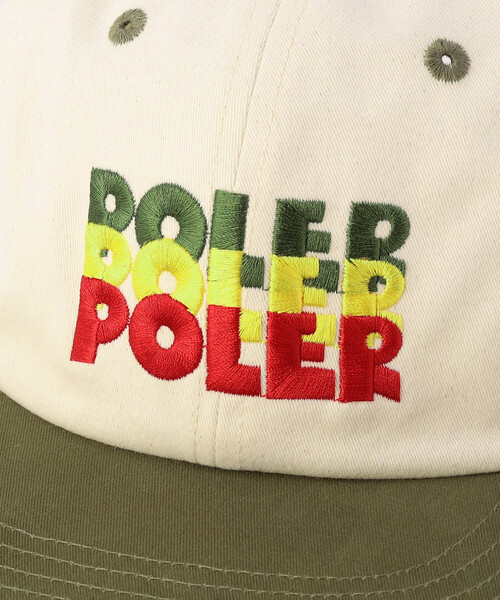 POLeR(ポーラー)の「POLeR/ポーラー EMB BASEBALL CAP ベースボールキャップ(キャップ・メンズ・ベージュ/ナチュラル・ONE SIZE)」の6枚目の写真