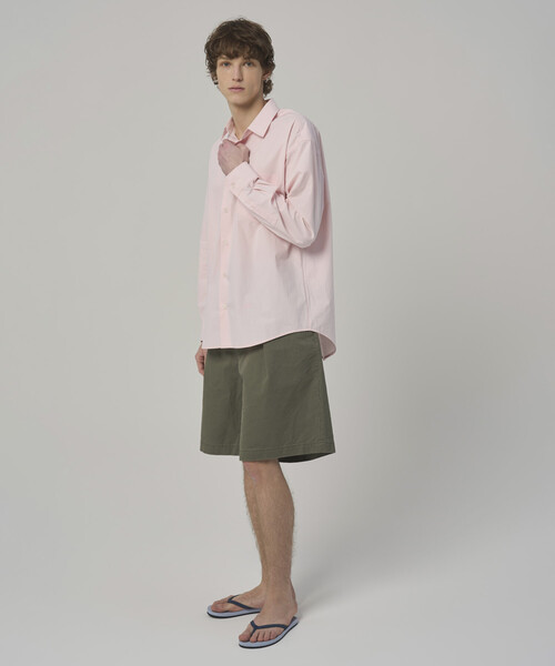 Firsthand(ファーストハンド)の「Firsthand/ファーストハンド チノ バミューダ ショーツ / コットン チノ パンツ(チノパンツ・メンズ・カーキ/チャコールグレー・LARGE/MEDIUM)」の3枚目の写真