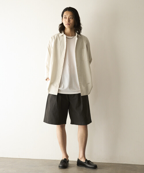 Firsthand(ファーストハンド)の「Firsthand/ファーストハンド チノ バミューダ ショーツ / コットン チノ パンツ(チノパンツ・メンズ・カーキ/チャコールグレー・LARGE/MEDIUM)」の4枚目の写真