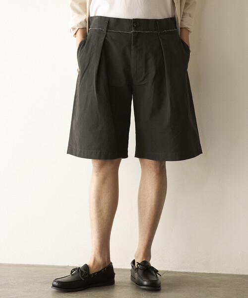 Firsthand(ファーストハンド)の「Firsthand/ファーストハンド チノ バミューダ ショーツ / コットン チノ パンツ(チノパンツ・メンズ・カーキ/チャコールグレー・LARGE/MEDIUM)」の6枚目の写真