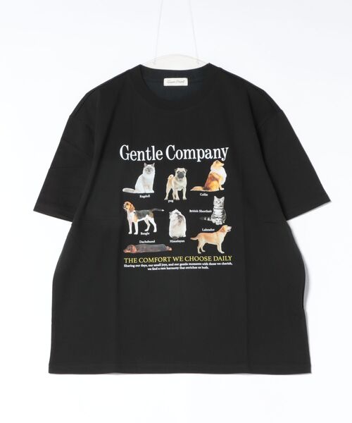 BENCH'S SELECT(ベンチセレクト)の「DOG & CAT PRINT TEE/ドッグ&キャット Tシャツ ユニセックス(Tシャツ/カットソー・メンズ・ホワイト/ブラック・MEDIUM/LARGE)」の5枚目の写真