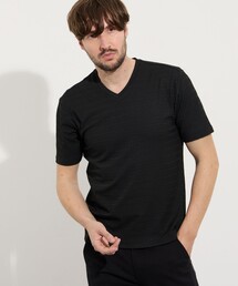 リンクスジャカードアラカルトVネックプルオーバー