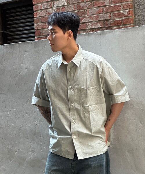 NONBLANK(ノンブランク)の「ネイチャーリングクルハーフスリーブシャツ _ミント(シャツ/ブラウス・メンズ・その他・MEDIUM/LARGE/X-LARGE)」の13枚目の写真