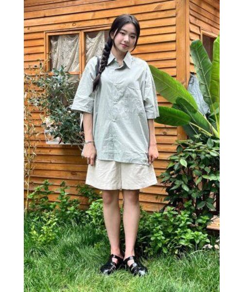 NONBLANK(ノンブランク)の「ネイチャーリングクルハーフスリーブシャツ _ミント(シャツ/ブラウス・メンズ・その他・MEDIUM/LARGE/X-LARGE)」の17枚目の写真