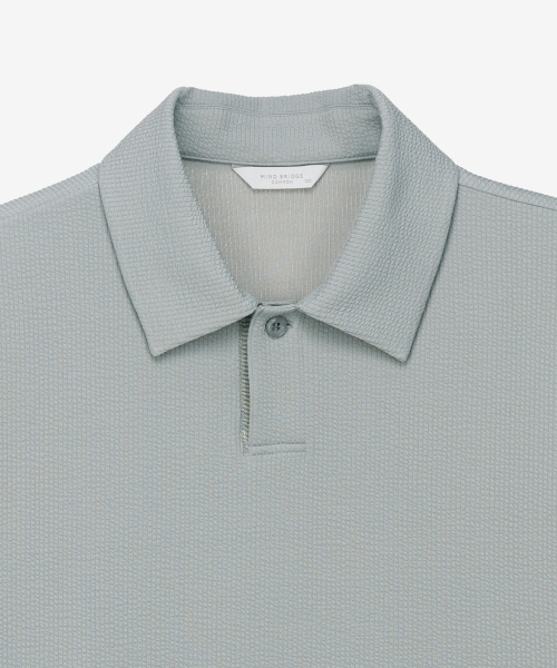 MINDBRIDGE(マインドブリッジ)の「ゴルジカラーTシャツ MYTS3128(ポロシャツ・メンズ・ミント・100/110/95/105)」の5枚目の写真