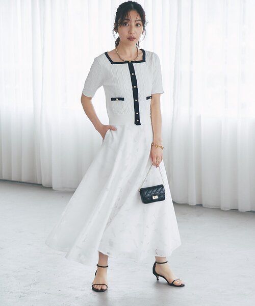 La boutique BonBon（ラブティックボンボン）の「【シリーズ累計お気に入り数1.5万突破！接触冷感・UVカット】クールタッチケーブル半袖ニットカーディガン（ニット/セーター・レディース・ネイビー/ホワイト/サックスブルー/ホワイト系その他2・FREE）」の18枚目の写真