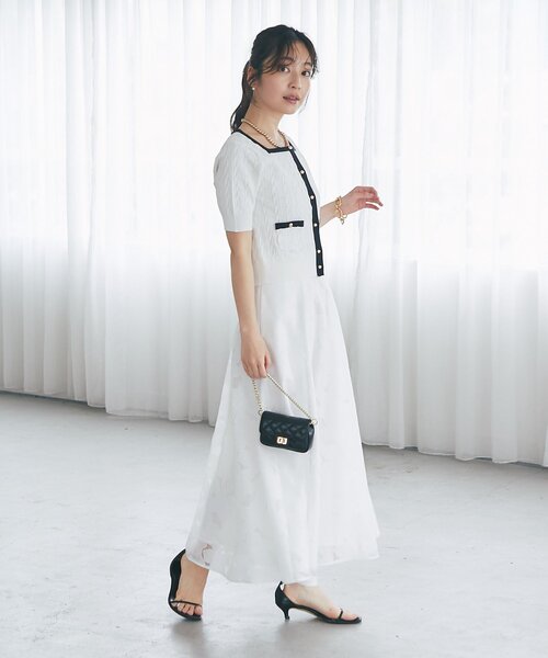 La boutique BonBon（ラブティックボンボン）の「【シリーズ累計お気に入り数1.5万突破！接触冷感・UVカット】クールタッチケーブル半袖ニットカーディガン（ニット/セーター・レディース・ネイビー/ホワイト/サックスブルー/ホワイト系その他2・FREE）」の19枚目の写真