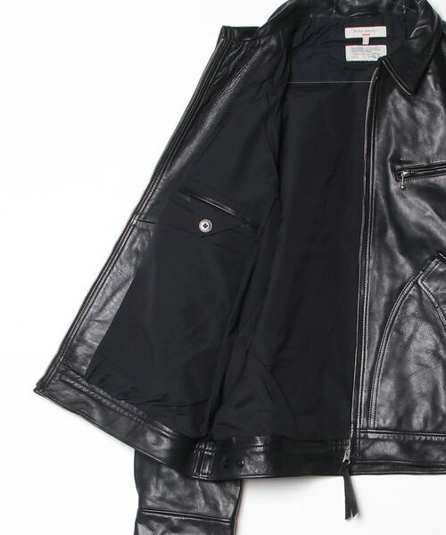 Nudie Jeans(ヌーディージーンズ)の「Nudie Jeans/ヌーディージーンズ Blake Zip Jacket Leather / ジップジャケット Black(ライダースジャケット・メンズ・ブラック・M/L/XL)」の13枚目の写真