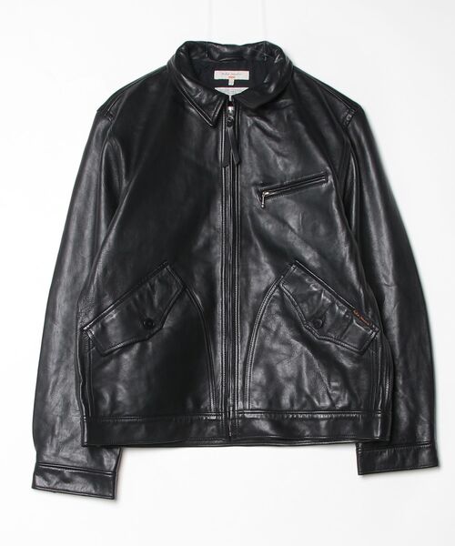 Nudie Jeans(ヌーディージーンズ)の「Nudie Jeans/ヌーディージーンズ Blake Zip Jacket Leather / ジップジャケット Black(ライダースジャケット・メンズ・ブラック・M/L/XL)」の11枚目の写真
