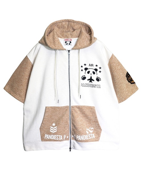 PANDIESTA(パンディエスタ)の「ミリタリー切替ZIPパーカー(M2)(パーカー・メンズ・アイボリー/ブラック・M/L/XL/XXL)」の20枚目の写真