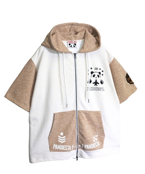 PANDIESTA(パンディエスタ)の「ミリタリー切替ZIPパーカー(M2)(パーカー・メンズ・アイボリー/ブラック・M/L/XL/XXL)」の19枚目の写真