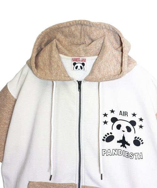 PANDIESTA(パンディエスタ)の「ミリタリー切替ZIPパーカー(M2)(パーカー・メンズ・アイボリー/ブラック・M/L/XL/XXL)」の18枚目の写真