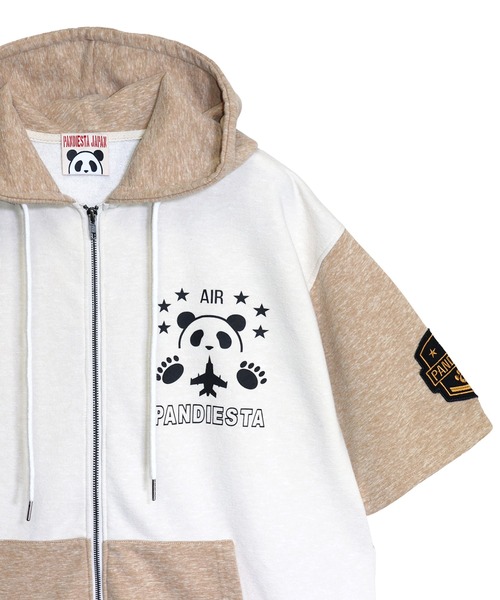 PANDIESTA(パンディエスタ)の「ミリタリー切替ZIPパーカー(M2)(パーカー・メンズ・アイボリー/ブラック・M/L/XL/XXL)」の17枚目の写真