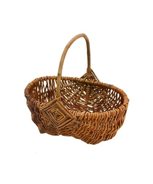 ラタンハウス（ラタンハウス）の「BARK BASKET OVAL 楕円 皮付き柳 バスケット（かごバッグ・レディース・マルチ・FREE）」の2枚目の写真