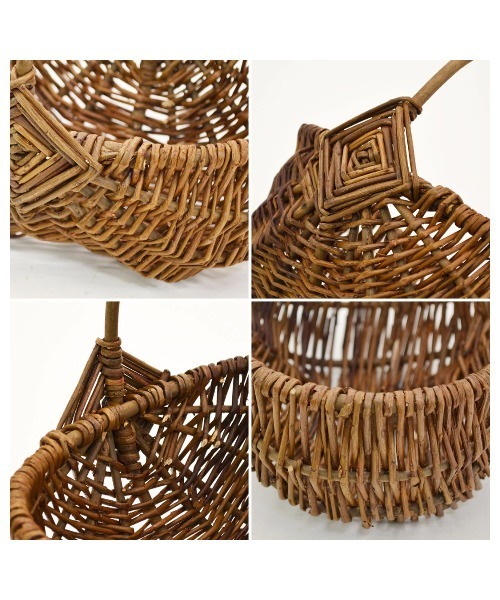 ラタンハウス（ラタンハウス）の「BARK BASKET OVAL 楕円 皮付き柳 バスケット（かごバッグ・レディース・マルチ・FREE）」の5枚目の写真
