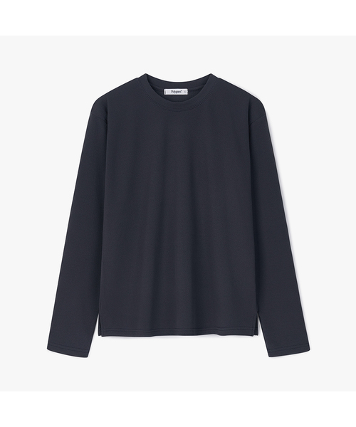 POLYGRAM(ポリグラム)の「デイリーリングクルサイドスリットロングスリーブTシャツ - 5COLOR(Tシャツ/カットソー・レディース・ブラック/ネイビー/ブラウン/クリーム/ダークカーキ・LARGE/X-LARGE/MEDIUM)」の5枚目の写真