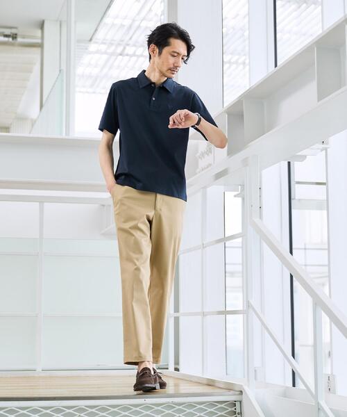 TAKEO KIKUCHI(タケオキクチ)の「【接触冷感】アイスクリアコットン ワンポイント ポロシャツ(ポロシャツ・メンズ・ブルー系その他/レンガ/グリーン系/ライトグレー/ホワイト/ネイビー系6/ブラック・04/03/02/01/05)」の17枚目の写真