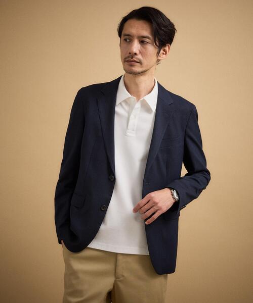 TAKEO KIKUCHI(タケオキクチ)の「【接触冷感】アイスクリアコットン ワンポイント ポロシャツ(ポロシャツ・メンズ・ブルー系その他/レンガ/グリーン系/ライトグレー/ホワイト/ネイビー系6/ブラック・04/03/02/01/05)」の21枚目の写真