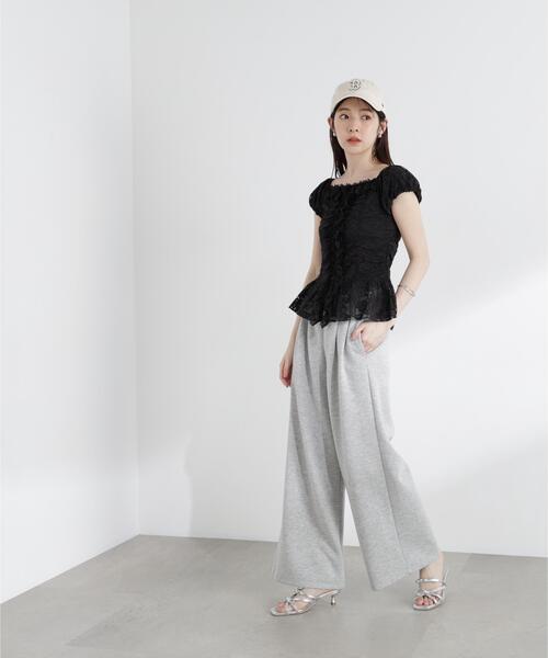 PROPORTION BODY DRESSING(プロポーションボディドレッシング)の「<a>レースフリルカットソー / 1216169501(Tシャツ/カットソー・レディース・ブラック/ホワイト/イエロー・FREE)」の6枚目の写真
