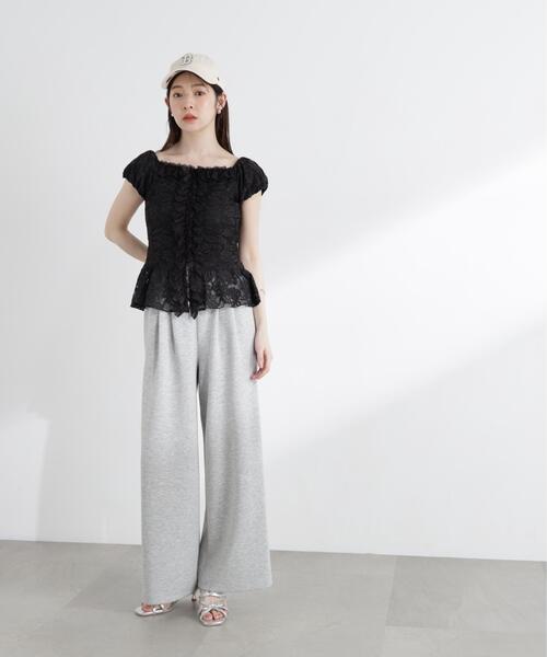 PROPORTION BODY DRESSING(プロポーションボディドレッシング)の「<a>レースフリルカットソー / 1216169501(Tシャツ/カットソー・レディース・ブラック/ホワイト/イエロー・FREE)」の7枚目の写真