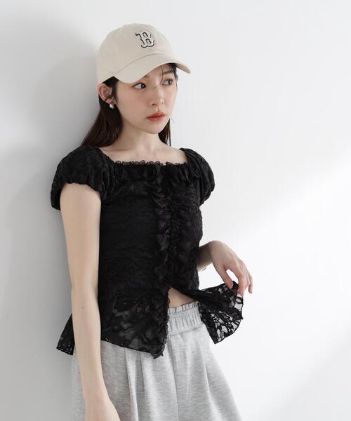 PROPORTION BODY DRESSING(プロポーションボディドレッシング)の「<a>レースフリルカットソー / 1216169501(Tシャツ/カットソー・レディース・ブラック/ホワイト/イエロー・FREE)」の8枚目の写真
